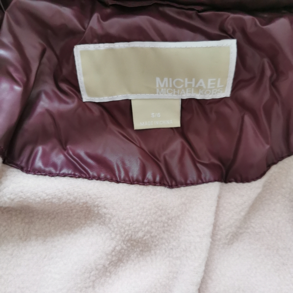 Sold 🌺Michael KorsToddler Girls Walker Length Puffer Jacket 5/6t - Picture 12 of 14